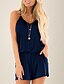 cheap Women&#039;s Clothing-LITB Basic Women&#039;s Off Shoulder Rompers Sleeveless Elastic Waist Loose Solid Colored Romper With Pockets Daily Simple Female Summer Jumpsuits