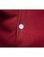 billige Men&#039;s-Herre Skjorte Ensfarvet Andre tryk Krave Knap ned krave Afslappet Daglig Langærmet Toppe Bomuld Personaliseret Helfarve Afslappet Hvid Sort Vin