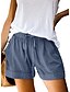 cheap Shorts-Women&#039;s Basic Soft Causal Daily Shorts Pants Solid Color Light Blue ArmyGreen Black Dark Pink Orange
