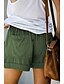 abordables Shorts-Femme basique Flexible Casual Quotidien Short Pantalon Couleur unie Bleu Ciel Armée verte Noir Gris foncé Orange
