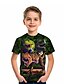 abordables T-shirts et chemises pour garçons-T-shirt Garçon Enfants Dinosaure Manches Courtes Animal Imprimer Vert Enfants Hauts Actif Frais Eté Usage quotidien Standard 4-12 ans