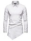 cheap Men&#039;s-Men&#039;s Shirt Solid Colored Other Prints Collar Button Down Collar Causal Daily Long Sleeve Tops Cotton Personalized Solid Color Casual White Black Wine