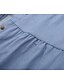 economico All Sale-Per donna Abito camicia di jeans Abito al ginocchio Blu Blu scuro Manica corta A quadri Increspato Tasche Pulsante Primavera Estate Colletto caldo Casuale 2021 S M L XL XXL 3XL / 100% cotone