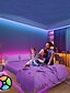 billige LED Lyskæder-LED Lysstrimmel RGB 5 Meter 10 Meter LED-lysstrimlesæt-sæt Lyse 5050 lysdioder 20 farver med fjernbetjening til Hjemmekøkken TV Fest Soveværelse Bar jul Indretning til Hjemmet