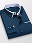 cheap Men&#039;s-Men&#039;s Shirt Dress Shirt Collar Button Down Collar Solid Color Light Pink White Blue Gray Yellow non-printing Long Sleeve Daily Work Tops Basic Business