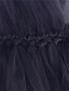 preiswerte Kleider für Mädchen-Kinder Wenig Kleid Mädchen Solide Party Hochzeit Geburtstag Tüll-Kleid Handgefertigt Schwarz Gitter Tüll Elegant Kostüme nette Art Kleider Sommer Normale Passform