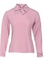 abordables Tops &amp; Blouses-Mujer Camisa Blusa Color sólido Morado Rosa Morado Manga Larga Trabajo Ropa Cotidiana Básico Escote Redondo Ajuste regular Primavera Otoño