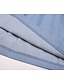 preiswerte All Sale-Damen Jeanshemd Kleid Knielanges Kleid Blau Dunkelblau Kurzarm Quadrat Gerüscht Tasche Taste Frühling Sommer Hemdkragen heiß Freizeit 2021 S M L XL XXL 3XL / 100% Baumwolle / 100% Baumwolle