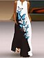 cheap All Sale-Women&#039;s Shift Dress Maxi long Dress Sleeveless Floral / Botanical Animal Print Spring Summer V Neck Classic &amp; Timeless 2021 S M L XL XXL 3XL 4XL 5XL