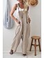 cheap Jumpsuits &amp; Rompers-Women&#039;s Jumpsuit Solid Color Casual Daily Wear Loose Fit Sleeveless S M L Summer