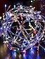 cheap LED String Lights-2M 100Leds Copper Wire LED String Lights Firecracker Fairy Garland Light for Christmas Window Wedding Party Warm White Decor AA Battery Operated (come without battery)