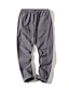 cheap Pants-Men&#039;s Casual / Sporty Athleisure Drawstring Pocket Pants Trousers Ankle-Length Pants Inelastic Sport Daily Plain Mid Waist Breathable Outdoor ArmyGreen Wine Black Khaki Light Grey M L XL XXL 3XL