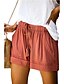 preiswerte Shorts-Damen Grundlegend Weich Normal Alltag Kurze Hosen Hose Volltonfarbe Hellblau Armeegrün Schwarz Hell Gray Orange