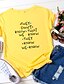 billige T-shirts-vennetrøje, de ved ikke, at vi ved, de ved, at vi kender t-shirt, kvinder, søde brevprint top tee shirt (r) grå
