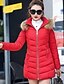cheap Down&amp; Parkas-hot sale women&#039;s parka winter coat overcoat long down slim jacket outwear (gray, xl)
