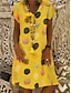 cheap Casual Dresses-Women&#039;s Knee Length Dress Shift Dress Short Sleeve Pattern Spring Summer Casual Daily 2021 S M L XL 2XL 3XL 4XL 5XL