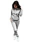 cheap Two Piece Sets-Women&#039;s 2 Piece Set Hoodie Drawstring Minimalist Front Pocket Solid Color Polyester Sport Athleisure Long Sleeve Clothing Suit Everyday Use Warm Soft Oversized Comfortable Exercising General Use