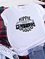 preiswerte T-shirts-Hippie Soul Shirt Frauen Hippie Bus Grafik T-Shirt Hippie Musik T-Shirts Sommer Kurzarm Tops Kleidung (grün-1, l)