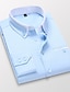 cheap Men&#039;s-Men&#039;s Shirt Dress Shirt Collar Button Down Collar Solid Color Light Pink White Blue Gray Yellow non-printing Long Sleeve Daily Work Tops Basic Business