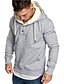 cheap Hoodies-Men&#039;s Solid Color Pullover Hoodie Sweatshirt Patchwork Front Pocket Daily Fitness Basic Thin fleece Hoodies Sweatshirts  Gray Black Dark Gray
