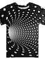 billige T-skjorter og skjorter til gutter-Gutt 3D Fargeblokk 3D Print T skjorte Kortermet 3D-utskrift Sommer Aktiv Sport Gatemote Polyester Rayon Barn 2-13 år utendørs Daglig