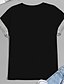 baratos Blusas Plus Size-Mulheres Plus Size Blusas Camiseta Gato Gráfico Manga Curta Imprimir Básico Crewneck Algodão Spandex Jersey Diário Azul Preto / Tamanho Grande / Tamanho Grande