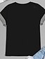 billige Plusstørrelser - kollektion-Dame Plus størrelse Toppe Kat Grafisk 3D T-shirt Trykt mønster Rund hals Kortærmet Forår Sommer Basale Stor størrelse / Plusstørrelser / Plusstørrelser