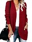 cheap Cardigans-Women&#039;s Cardigan Sweater Jumper Chunky Crochet Knit Pocket Knitted Tunic Open Front Solid Color Daily Going out Basic Casual Winter Fall Purple Pink S M L / Long Sleeve / Loose Fit / Loose Fit