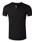 cheap Men&#039;s Clothing-Men&#039;s T shirt Solid Color Crew Neck Casual Daily Short Sleeve Slim Tops Cotton Blend Simple Basic Comfortable Blue Black Gray / Machine wash
