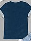 preiswerte Tops in Übergröße-Damen Übergröße Oberteile T-Shirt Katze Grafik Kurzarm Bedruckt Rundhalsausschnitt Baumwoll-Spandex-Trikot Täglich Festtage Blau Schwarz