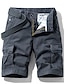 cheap Shorts-Men&#039;s Streetwear Cargo Hiking Shorts in Khaki