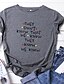 cheap T-Shirts-friends shirt they don&#039;t know that we know they know we know t-shirt women cute letter print top tee shirt (s) gray
