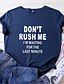 cheap T-Shirts-Women&#039;s T shirt Letter Round Neck Casual Tops Navy Black Purple