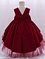 cheap Girls&#039; Dresses-Kids Little Girls&#039; Dress Solid Colored Party Birthday Party Layered Mesh Bow Blue Blushing Pink Wine Asymmetrical Sleeveless Cute Sweet Dresses All Seasons Children&#039;s Day Slim 2-6 Years