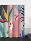 abordables Cortinas de Ducha-estético patrón de cómic impresión baño cortina de ducha ocio diseño de cuatro piezas