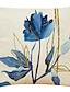 preiswerte Bottoms-4.0 Stück Leinenoptik Kissenbezug, Einfach Klassisch Bedruckt Art Deco Blumen &amp; Pflanzen Reißverschluß Quadratisch Traditionell Klassisch