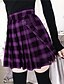 cheap Skirts-Women&#039;s Skirt Overalls Plaid Skirt Mini High Waist Skirts Pleated Modern Style Novelty Plaid Tartan Square School Party Summer Polyester Poly&amp;Cotton Blend Chic &amp; Modern Punk Lolita Gothic Y2K Lake