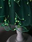 abordables Robes pour Filles-Robe Fille Enfants Petit Fleurie Broderie Soirée Mariage Utilisation Vert Rouge Coton Polyester Sans Manches Soirée Robes 3-13 ans