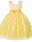 cheap Girls&#039; Dresses-Kids Little Dress Girls&#039; Solid Colored Party Bow Print Blue Pink Yellow Above Knee Sleeveless Princess Dresses Slim 3-10 Years
