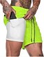 abordables Pants-Hombre Ocasional / deportivo Ropa Deportiva Correa Cintura elástica Bermudas Corto Pantalones Microelástico Diario Playa Color Camuflaje Color sólido Media cintura Ciclismo Transpirable Ejercito