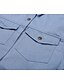 economico All Sale-Per donna Abito camicia di jeans Abito al ginocchio Blu Blu scuro Manica corta A quadri Increspato Tasche Pulsante Primavera Estate Colletto caldo Casuale 2021 S M L XL XXL 3XL / 100% cotone