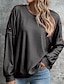 cheap Women&#039;s Clothing-LITB Basic Women&#039;s Buttoned Blosue Solid Color Long SleevesTop Pullover Sweatsihrt Daily Outfit