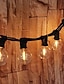billige LED-kædelys-udendørs streng lys 7.62m 25ft g40 pærer til bryllup baghave bistro gårdhave balkon boligindretning 7w globus lysstreng 220-240v