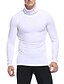 cheap Men&#039;s Clothing-Men&#039;s T shirt Tee Solid Color Round Neck Sports Outdoor Long Sleeve Tops Polyester Sexy Sports White Black Gray / Wash separately