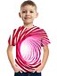 abordables T-shirts et chemises pour garçons-Garçon T-shirt Manche Courte T-shirt Tee-shirts Géométrique Bloc de couleur 3D Print 3D effet Actif Sportif Vêtement de rue Polyester Spandex Enfants Bébé Imprimer Graphique imprimé en 3D Chemise