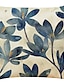 billige Bottoms-4.0 stk Falsk Lin Putecover, Enkel Klassisk Trykt mønster Art Deco Blomster og planter Glidelås Kvadrat Tradisjonell Klassisk