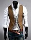cheap New To Sale-Men&#039;s Formal s Cotton Polyester Slim Vest