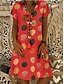 cheap Casual Dresses-Women&#039;s Knee Length Dress Shift Dress Short Sleeve Pattern Spring Summer Casual Daily 2021 S M L XL 2XL 3XL 4XL 5XL