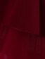 abordables Robes pour Filles-Robe Fille Enfants Petit Couleur Pleine Multirang Maille Noeud Soirée Fête d&#039;anniversaire Bleu Rose Claire Vin Asymétrique Polyester Sans Manches Le style mignon Doux Robes Toutes les Saisons Le Jour