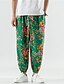 cheap Pants-Men&#039;s Chino Harlem Pants Print Harem Loose Pants Ankle-Length Pants Graphic Mid Waist Green Red M L XL XXL 3XL